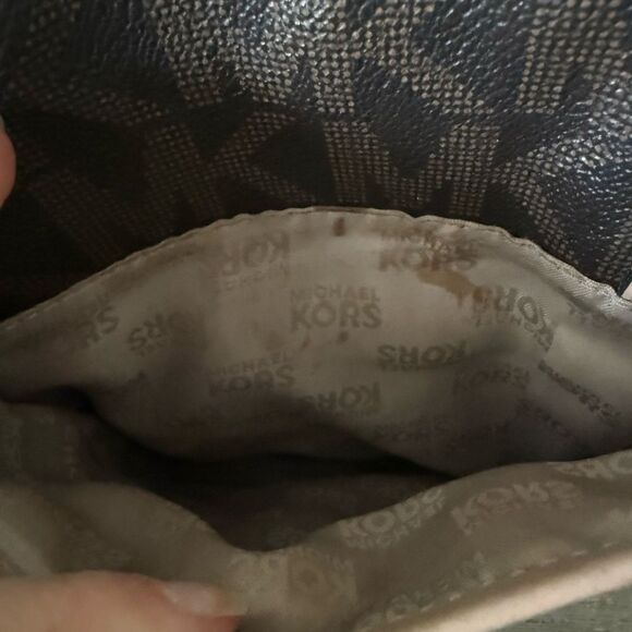 Michael Kors Crossbody Small Travel Bag in Brown and Tan Classic Logo - Picture 10 of 12